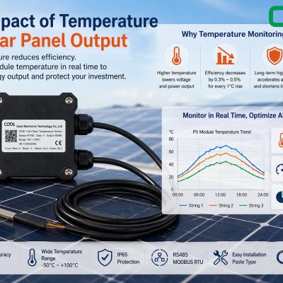 Why Solar SCADA Systems Need Accurate PV Panel Temperature Sensors
